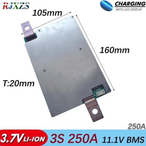 3S Large Current 250A 11.1V Lithium Ion BMS PCM Battery Protection Board For EPS Saving power supply