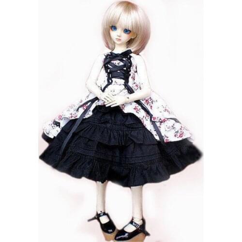 [wamami] 147# Red Flower Grace Dress/Outfit 1/4 MSD 1/3 SD AOD Luts BJD Dollfie