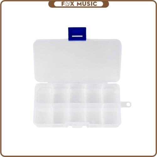 Transparent Plastic Storage Box 10 Grids Picks Dots Screw Organizer Container Case Storage Boxes Best Celling