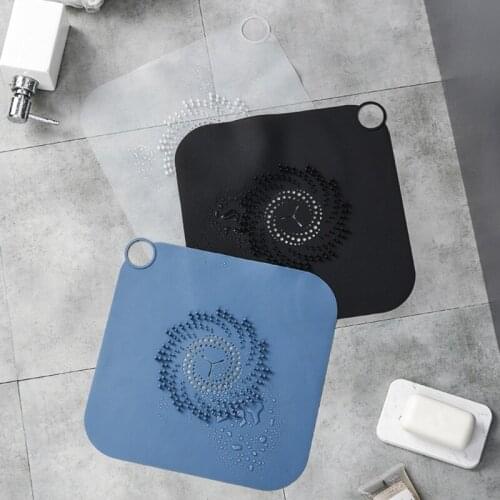 Floor Drain Cover Anti Clogging Silicone Filter Screen Household Floor Drain Pad for Kitchen Bathroom Sink Household