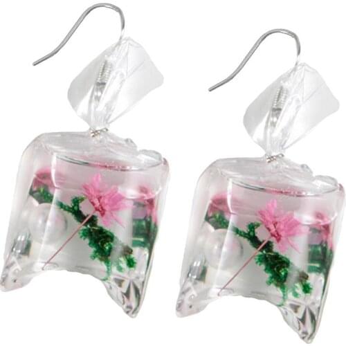 Funny Women Starfish Flower Water Bag Shaped Charm Earrings Jewelry Gift