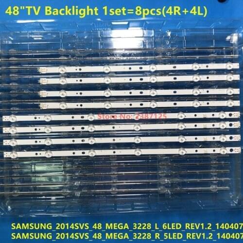 LED strip For Samsung_2014SVS 48 MEGA 3228 L 5LED REV1.2 2014SVS-48-MEGA-3228-R LM41-00091E LM41-00090Z DMGE-480SMB-R6