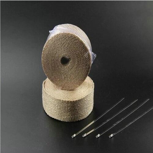2"x15ft Motorbike Exhaust Muffler Pipe Header Heat Wrap Motorcycle Exhaust Pipe Exhaust Wrap
