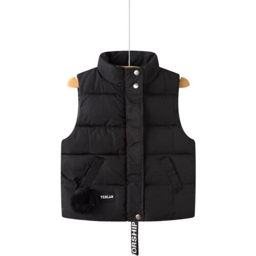 2019 Childrens down cotton vest clothing boys and girls baby vest winter