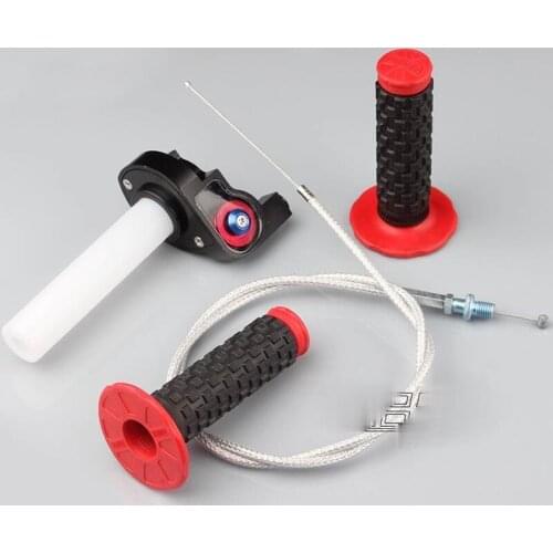 1 Pair Motorcycle Grip-Throttle-Cable For 110-250CC Pit-Dirt-Bike ATV UTV Scooter Cross-country motorcycle Off-road moto parts