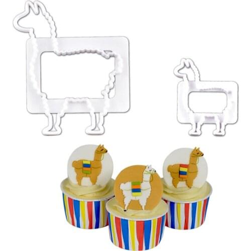 2pcs Peakless Camel Horse Fudge Biscuit Mold DIY Cake Tool Baking Mold Baking Cookie Cutters Egg Tart Cake Decoration