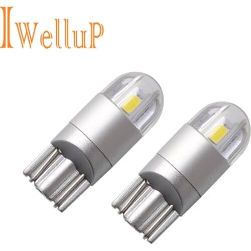 2x Car-Styling T10 W5W LED Clearance Lights Reading Lights Car W5W LED T10 License Plate Lights Trunk Lamp DC 12V