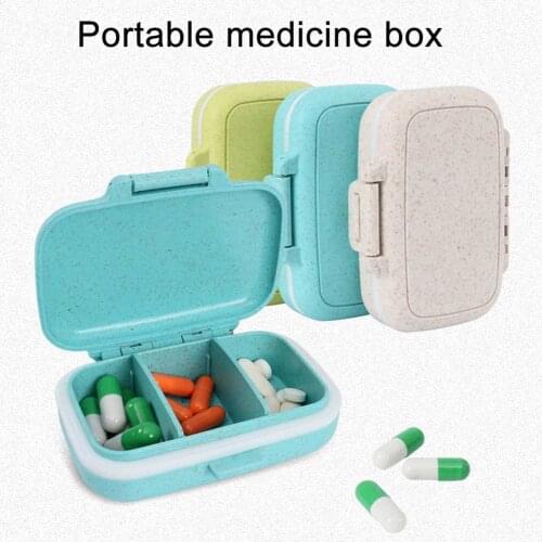 2019 Hot Portable Pill Case 3 Compartment Travel Vitamin Divider Container Storage Box Medicine Organizer Dropshipping DFA