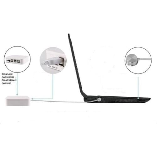 3 Set/Lot) Retail Shop Electronic Article Surveillance Accessories 6-Port USB Sticker Alarm Sensor Security Controller