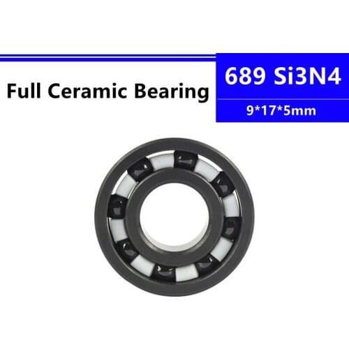 4pcs/10pcs Si3N4 689 9*17*5mm silicon nitride full Ceramic deep groove ball bearing 9x17x5mm high speed abrasion resistant