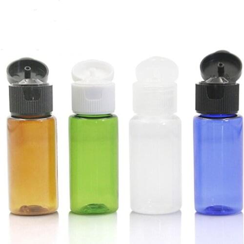 500pcs/lot 15ML Empty PET Plastic Cosmetic Sample Bottles With Lid For Cream Portable Plastic Bottles