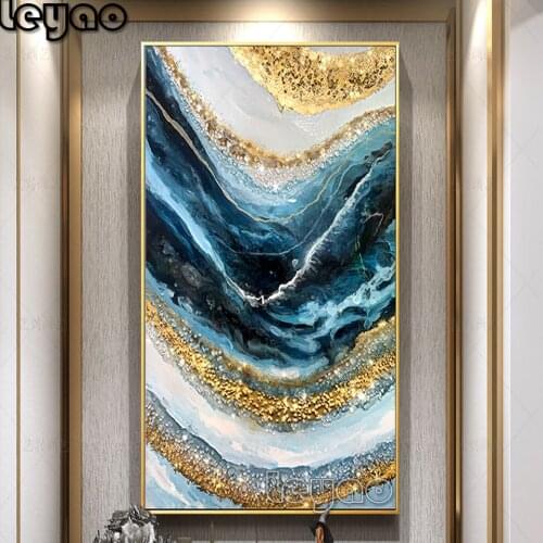 Abstract Gold Line Waves 5d Diy Diamond Painting Cross Stitch Full Square/Round Mosaic Diamond Embroidery Wall art Home Decor