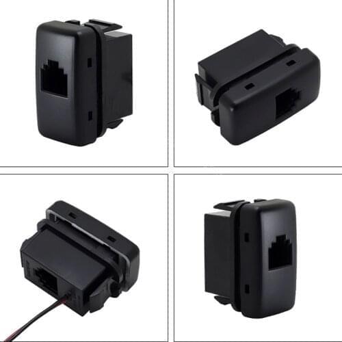 1PC Car radio microphone adapter socket hand microphone switch hole socket 8 cores for Toyota Prado 03-09