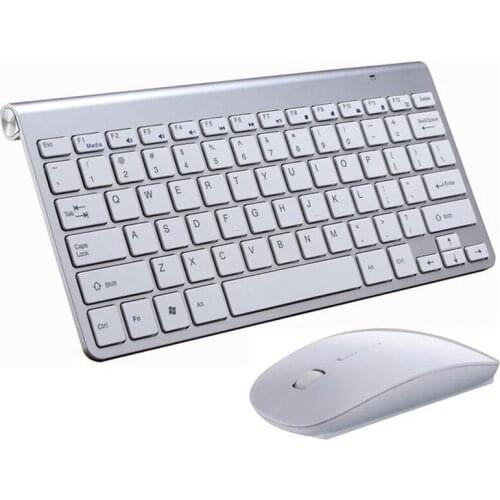 2.4G Wireless Keyboard and Mouse Mini Multimedia Keyboard Mouse Combo Set For Notebook Laptop Mac Desktop PC TV Office Supplies