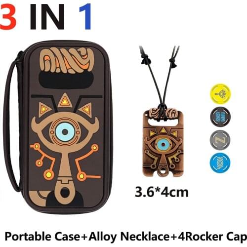 4 in 1 for Nintend Switch Carrying Case The Legend of Zeldan Breath Carry bag Protection Hard EVA Travel Case for NS+JoyCon Caps