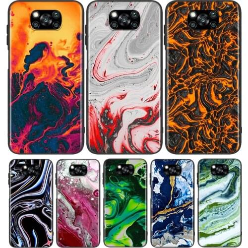 Lava Abstract Pattern For Xiaomi Poco X3 NFC M2 X2 F2 C3 M3 Pocophone F1 Pro Mi Play Mix 3 A2 A1 6 5 lite Phone Case