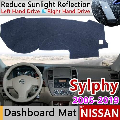 For Nissan Sylphy G11 2005~2019 Bluebird Anti-Slip Mat Dashboard Cover Pad Sunshade Dashmat Accessories 2009 2010 2011 2012 2013