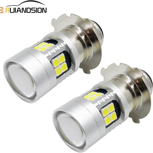 2pcs P15D-25-3 High Power Motorcycle Headlight 3030 LED 22SMD Motorbike Fog Light Daytime Running Light Super White 6-24V DC