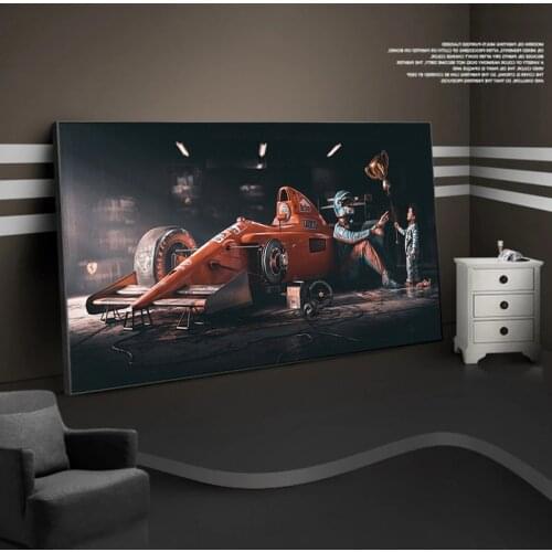 F1 Formula Legend Champion Race Car Poster Wall Art Oil Canvas Prints Vintage Painting Modern For Living Room Home Room Decor