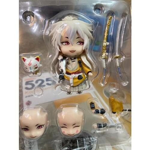 Kogitsunemaru 525 Figure Touken Ranbu Changeable face Cute 10cm Anime Action Figure Collectible Model Toy Child gift