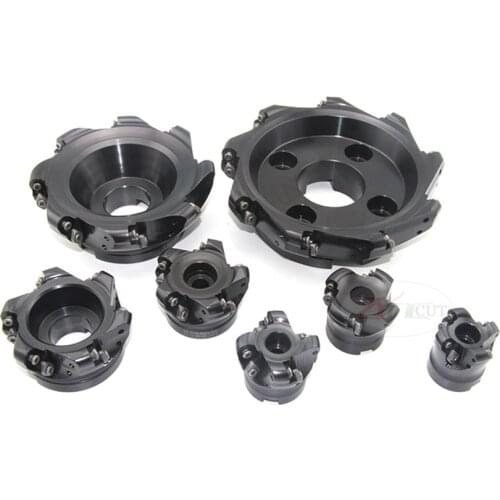 R200-5R 6R 8R-50/63/80/125/160/200mm CNC Round nose milling cutters for RCKT10T3MO rough finish cutter head for machine tools