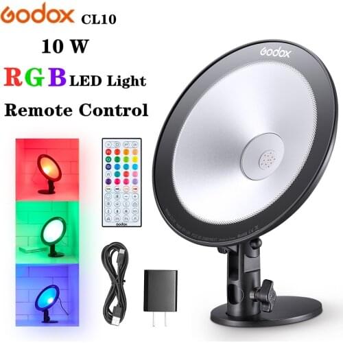 GODOX CL10 Photography Light,LED Webcasting Ambient Light ,Selfie Ring Light Dimmable Camera Lamp For Makeup Video Live Studio