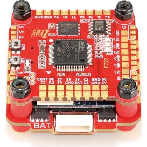 HGLRC Zeus F760 STACK 30X30 3-6S F722 Flight Controller 60A BLHELI_32 4in1 ESC for RC FPV Racing Freestyle 5inch 7inch Drones