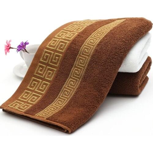 Brown 100% cotton towel 1 PC 35x75cm bathroom towel adult quick dry soft face towel absorbent. bath towel,bathroom set