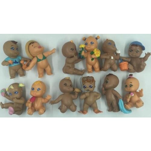 Kawaii Cute Mini Baby Doll Figure Toy Playing Baby Doll DIY Phone Home Decoration Crafts Gift Different Style