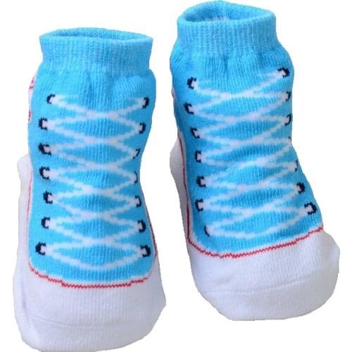New Spring Summer Baby Socks Newborn Cotton Boys Girls Cute Toddler Asymmetry Anti-slip Socks