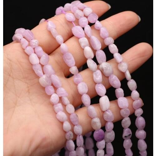 New Style Natural Stone Irregular Purple Spodum Loose Beads For DIY Jewelry Making Necklace Bracelet Earrings Accessory