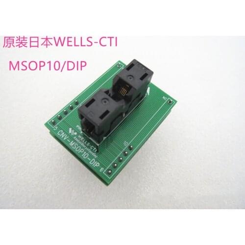 Opentop MSOP10-0.5/DIP PITCH: 0.5MM IC Burning seat Adapter Test Socket test bench