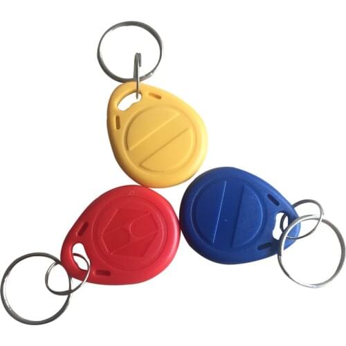 125khz Rewritable writable ABS waterproof Yellow T5577 Keyfobs tag