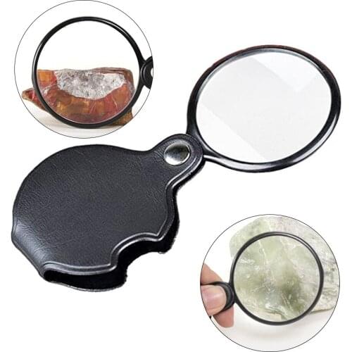 5X Letter Mini Pocket Magnifier Monocle Foldable Reading Magnifying Glass