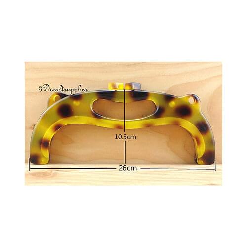 Purse frame 10 inch x 4 inch ( 26 cm x 10.5 cm ) Acrylic Resin Y10