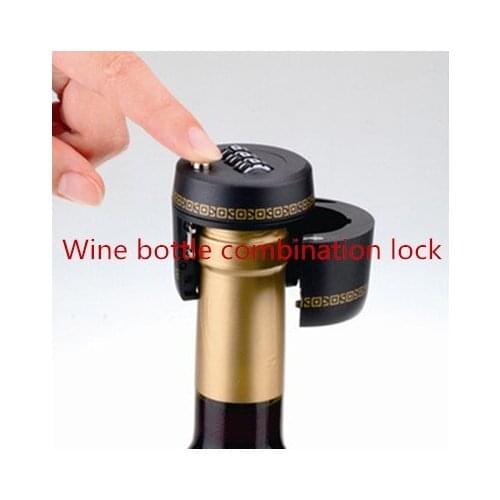 Real life Room Escape game props bottle locks Wine bottle cap combination lock bottles Red wine lock vacuum wine stopper