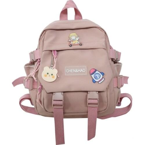 Womens Backpack Girls School Bag Waterproof Nylon Fashion Japanese Casual Young Girls Bag Female Mini