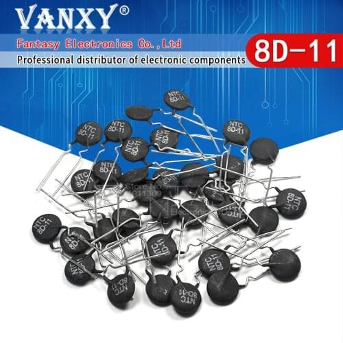 10pcs NTC Thermistor Resistor NTC 8D-11 Thermal Resistor