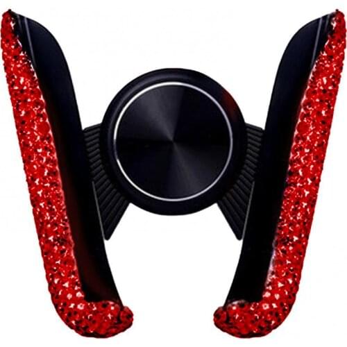 Gravity Expansion Phone Mount Holder Mini Flexible Stable Shining Rhinestone Car Air Vent Phone Holder Support Stand Bracket