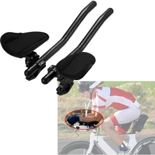 Bike Rest Handlebar Cycling Aero Bar Bicycle Relaxation Handle Bar Triathlon MTB Road Bike Arm Rest Bar Bike Aerobar