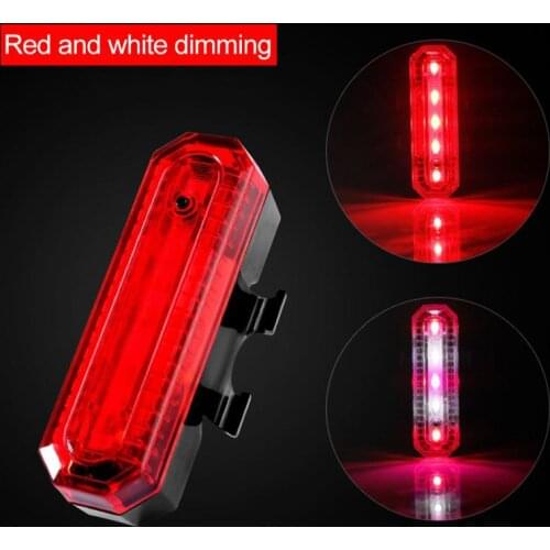 Bike Taillight Waterproof Riding Rear Light USB Rechargeable Mountain Bike Cycling Light Tail-lamp Bicycle Light