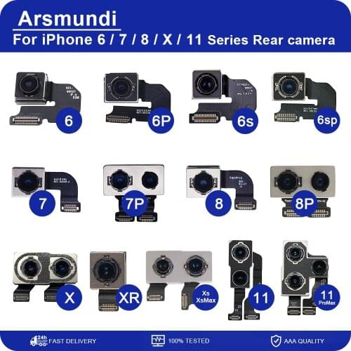 Rear Back Camera For iPhone 6 6 Plus 6S 6S Plus 7 7 Plus 8 8 Plus X XS XR XS Max 11 Pro Max Camera Module Replacement Repair Par