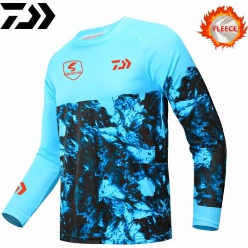 Winter Daiwa Fishing Clothes Jersey Motorcycle Winter Sweatshirt Jersey Keep Warm Fishing Shirt Anti-uv Fishing Clothes Hoodies