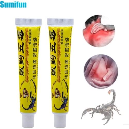1/2pcs Pain Relief Ointment Scorpion Venom Ointment For Rheumatism Arthritis Analgesic Cream Muscle Rub Ache Medical Plaster