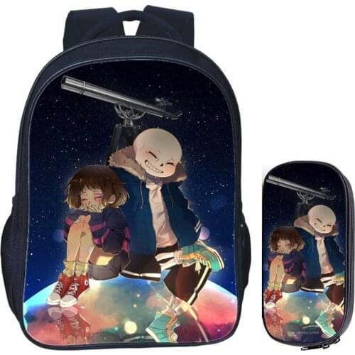 16 Inch Kids Backpack Undertale Children School Bags For Boys Girls Orthopedic Child Teenager BookBag Knapsack Mochila