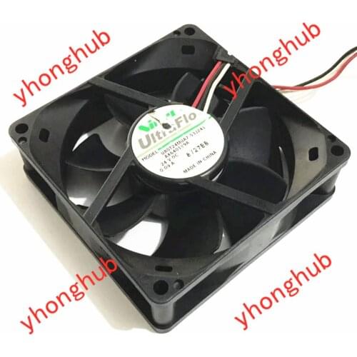 Nidec U80T24MUA7-53J241 AX640199C DC 24V 0.09A 80x80x25mm 3-wire Server Cooling Fan