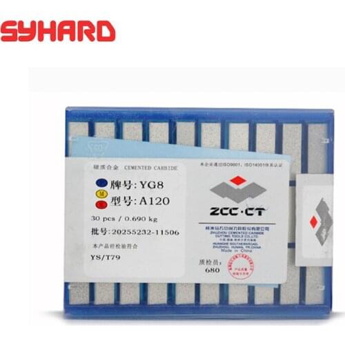 30pcs/lot A120 YT14 YT15 YT5 YW1 YW2 YC45 YG6X YG8 Dimension 20x12x7 Cemented Carbide Insert