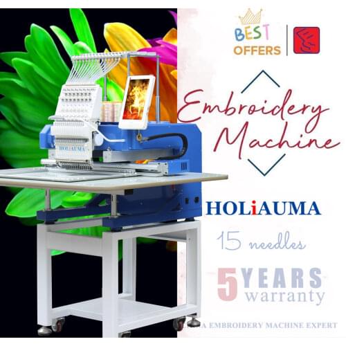 HOLiAUMA HO1501N 1 Head 15 Needles Computerized Embroidery Machine Chinese Embroidery Machine