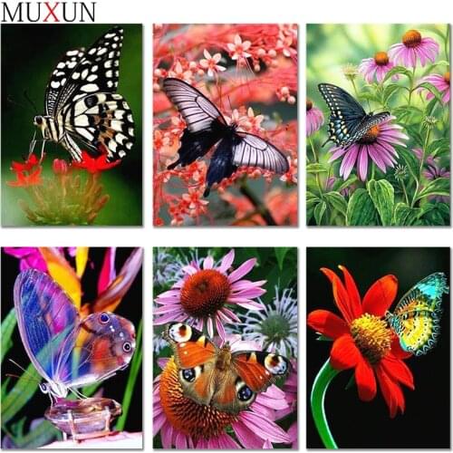 5D Diy Crystal Diamond Embroidery Butterfly Flower Full Square Beautiful Diamond Paintings Butterfly Diamond Mosaic Gifts Er051