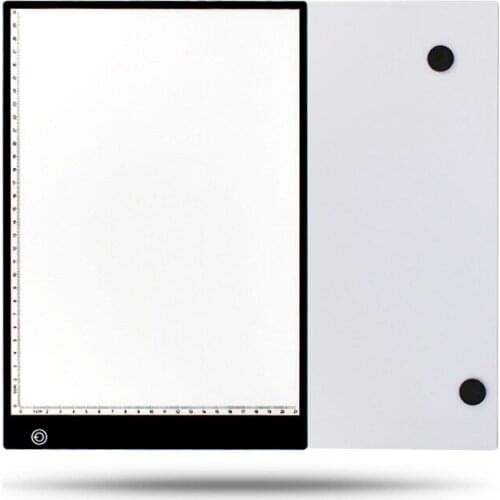 A4 LED Light Box,Trace Light Pad Drawing Adjustable Brightness Tracer, USB Power Ultra-Thin Portable Light Pad